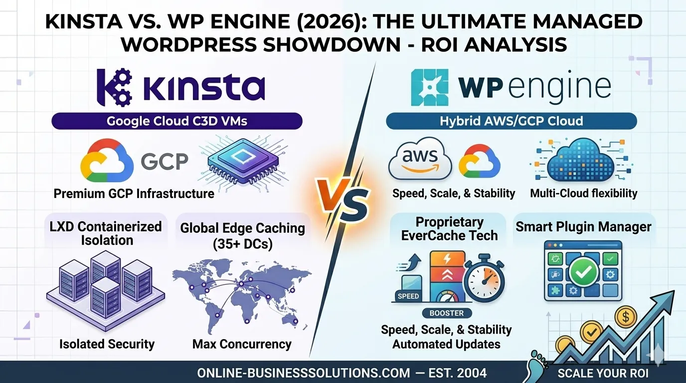 Kinsta vs. WP Engine 2026: The Ultimate Managed WordPress ROI Analysis KINSTA VS. WP ENGINE (2026): THE ULTIMATE MANAGED WORDPRESS SHOWDOWN.