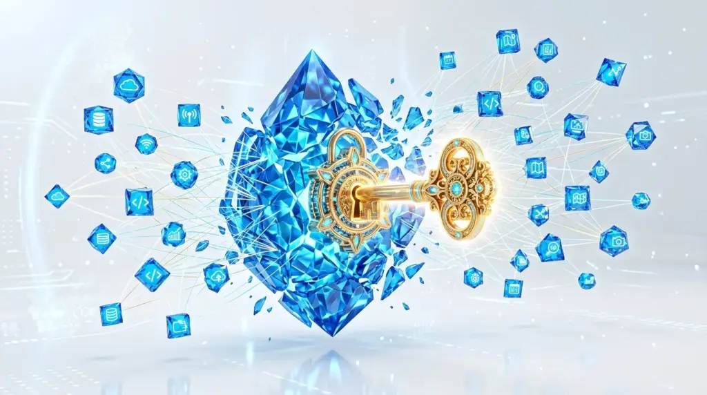 11zon golden key unlocking blue crystal 202605131847