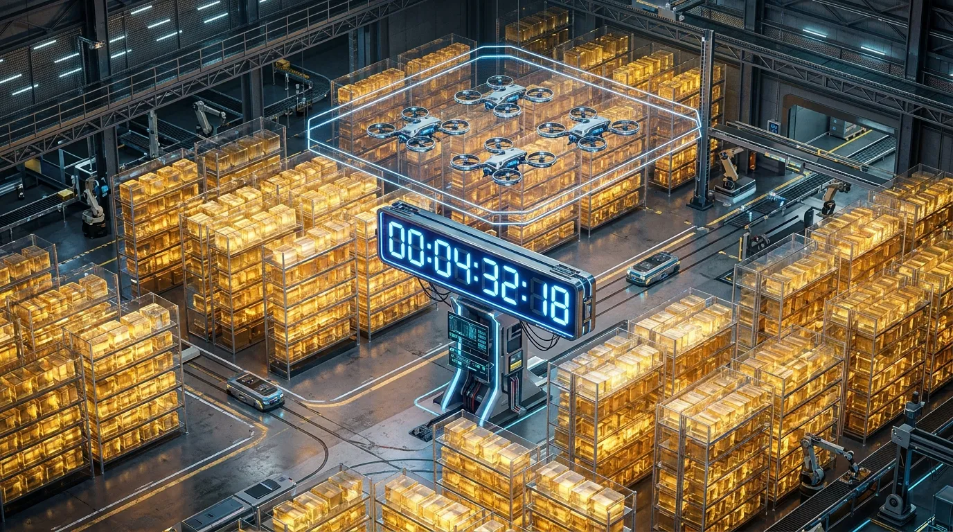 3D isometric illustration of a perfectly synchronized fulfillment center representing operational readiness for small businesses.