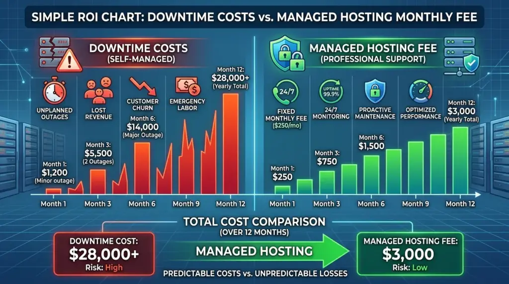 Best Managed WordPress Hosting in 2026: The Only Guide You Actually Need 11zon roi chart downtime vs hosting 202605272019