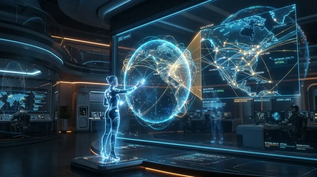 Intelligent Scaling Strategies 2026: Elevating Your Business Potential control room with holographic wo%e2%80%a6 202605070559